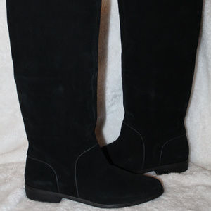 UGG DALEY TALL SUEDE BOOTS BLACK 10 NEW